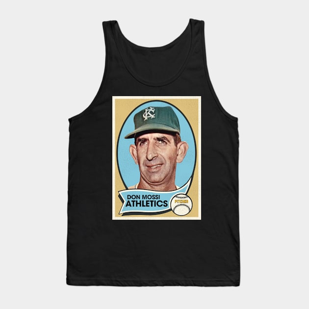 Retro Don Mossi Baseball Card Tank Top by darklordpug